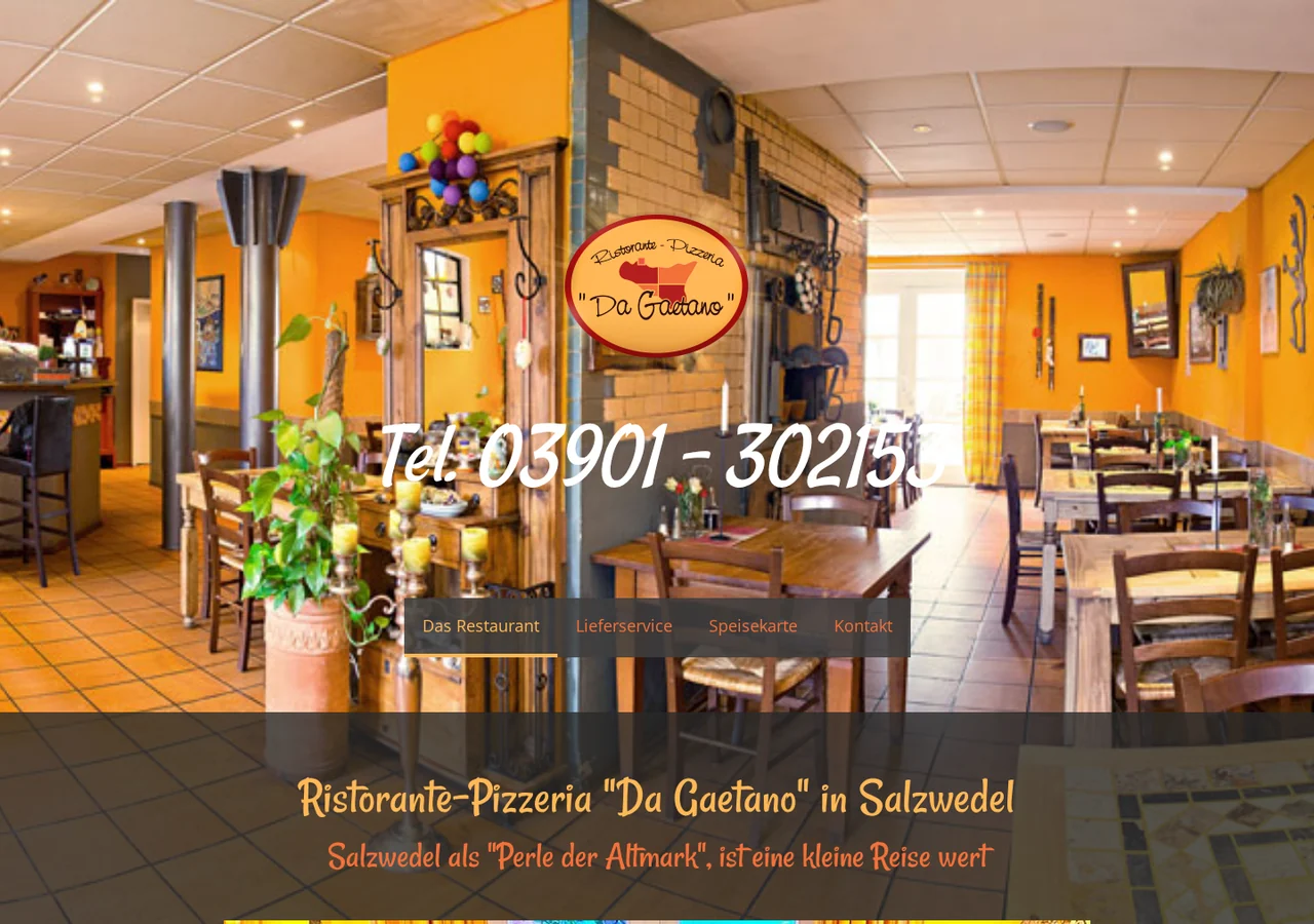 Referenz: Da Gaetano – Restaurant-Website